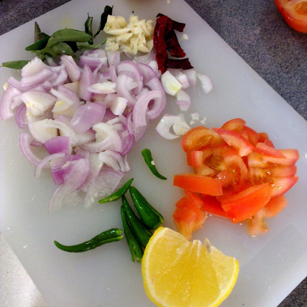 Ingredients for Salted Fish Fry