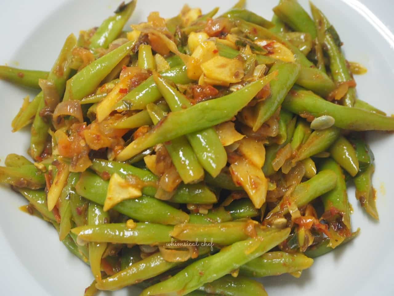 Order Sri Fried String Beans food online from Oriental Delight store, Dover on bringmethat.com